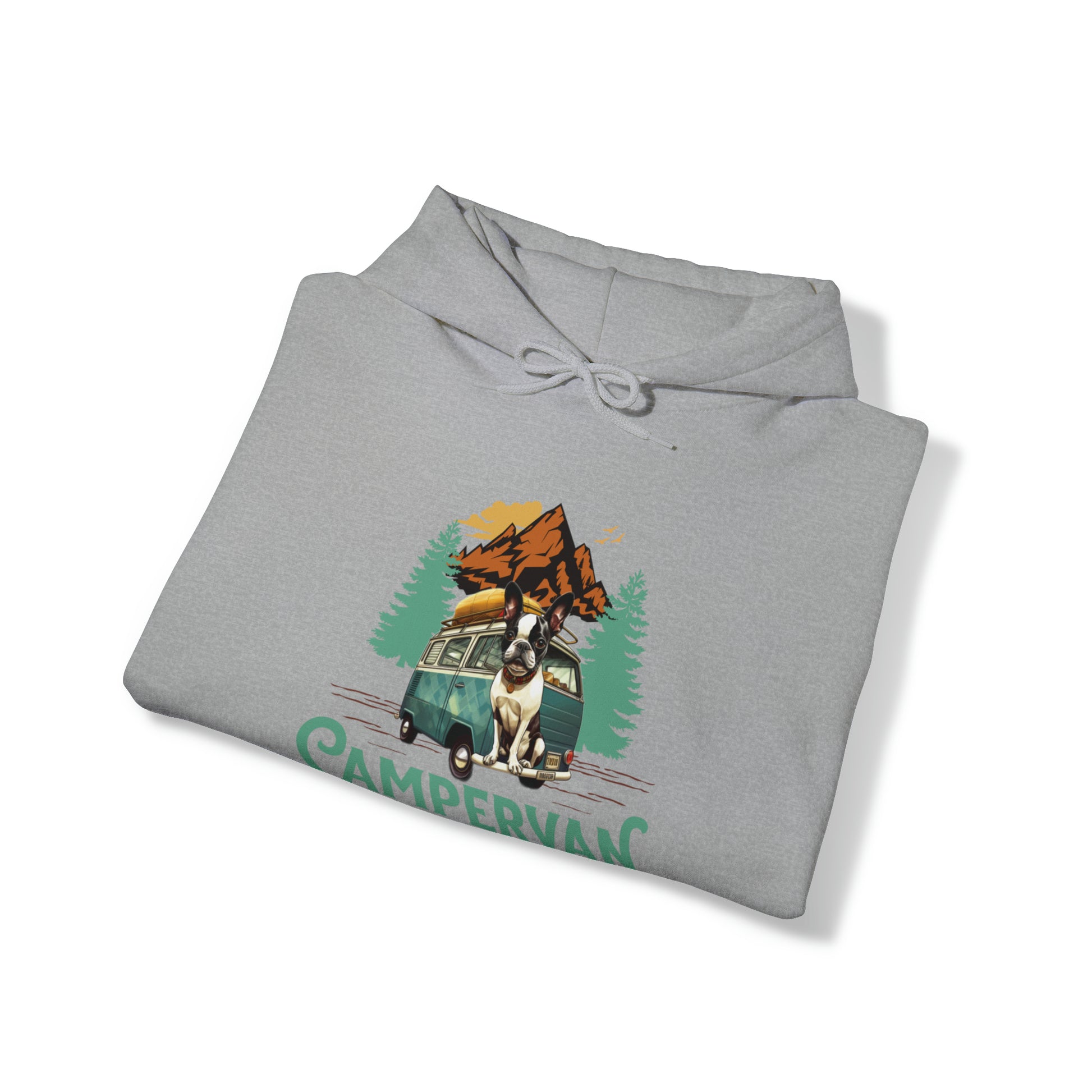 "Campervan Community" - French Boston Unisex Heavy Blend™ Hooded Sweatshirt - French Boston