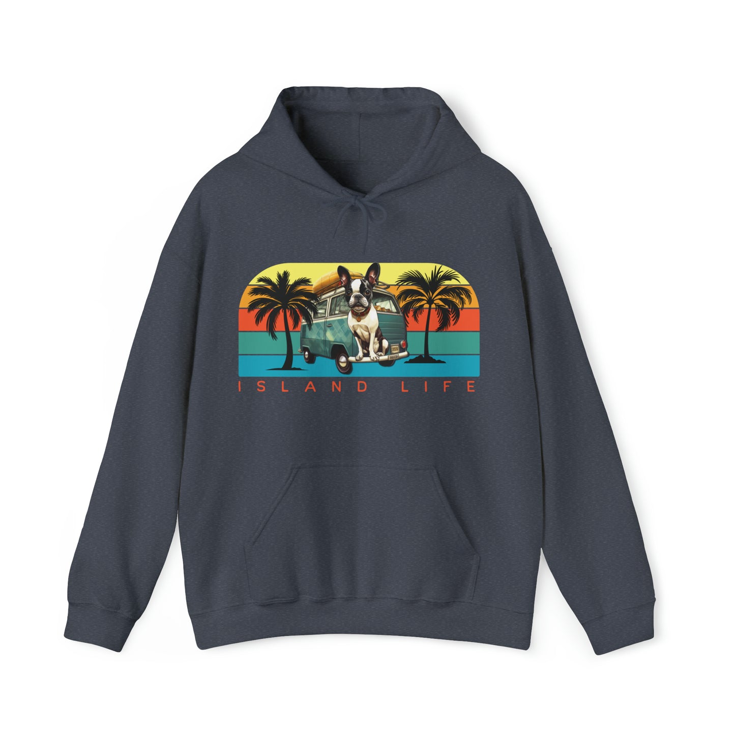 "Island Life" - Unisex Heavy Blend™ Hooded Sweatshirt - French Boston