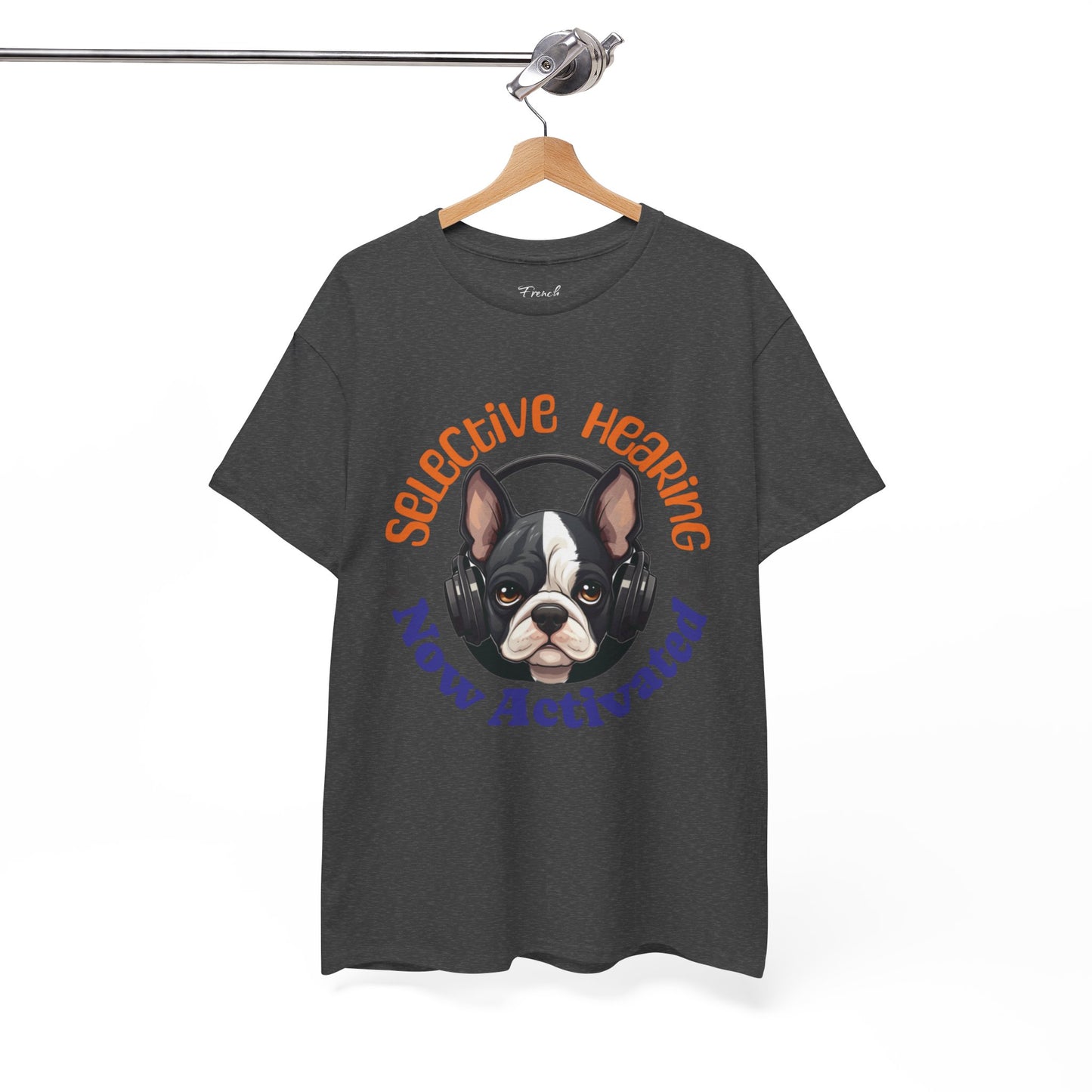 "Selective Hearing Now Activated" Unisex Heavy Cotton Tee