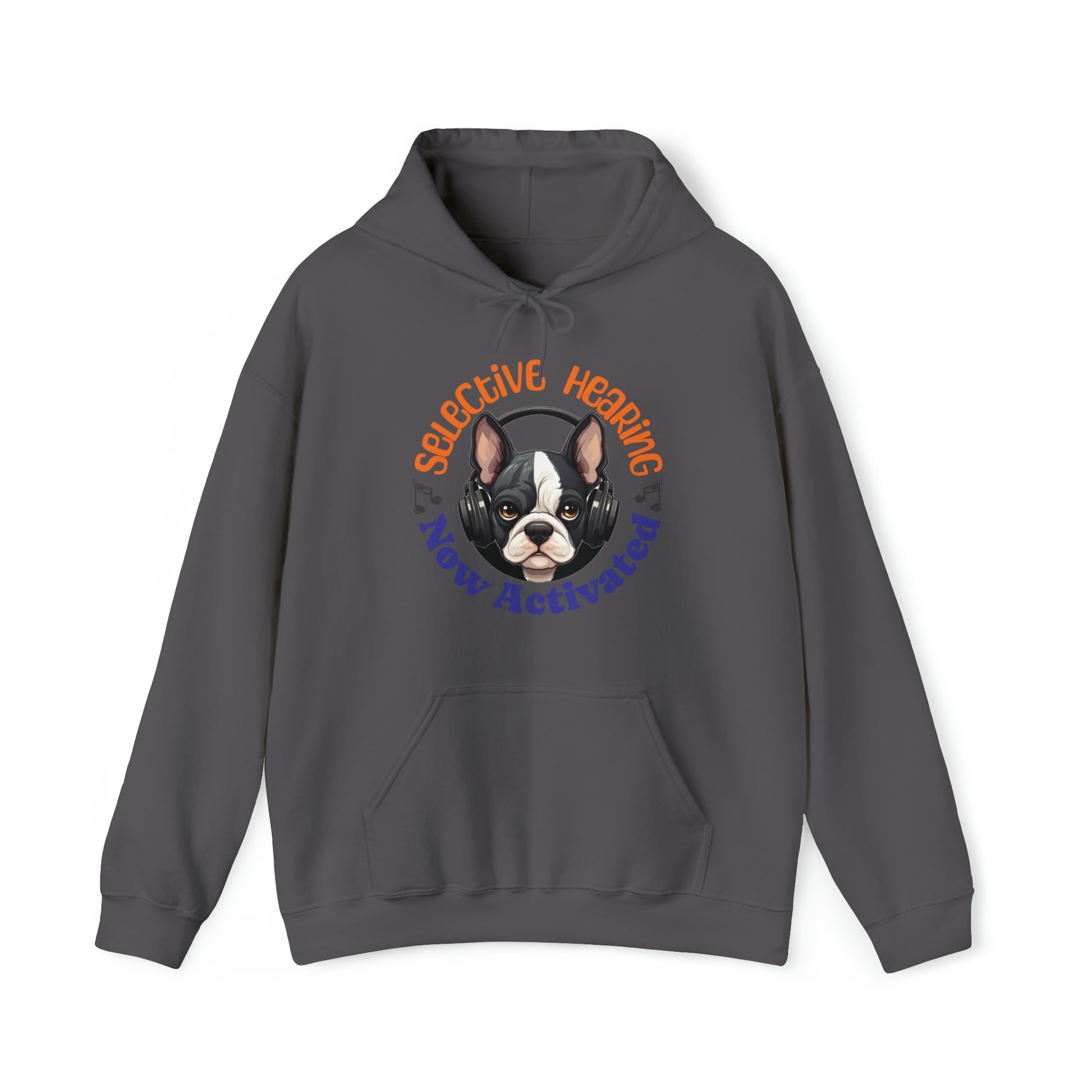 "Selective Hearing Now Activated" - Unisex Heavy Blend™ Hooded Sweatshirt - French Boston