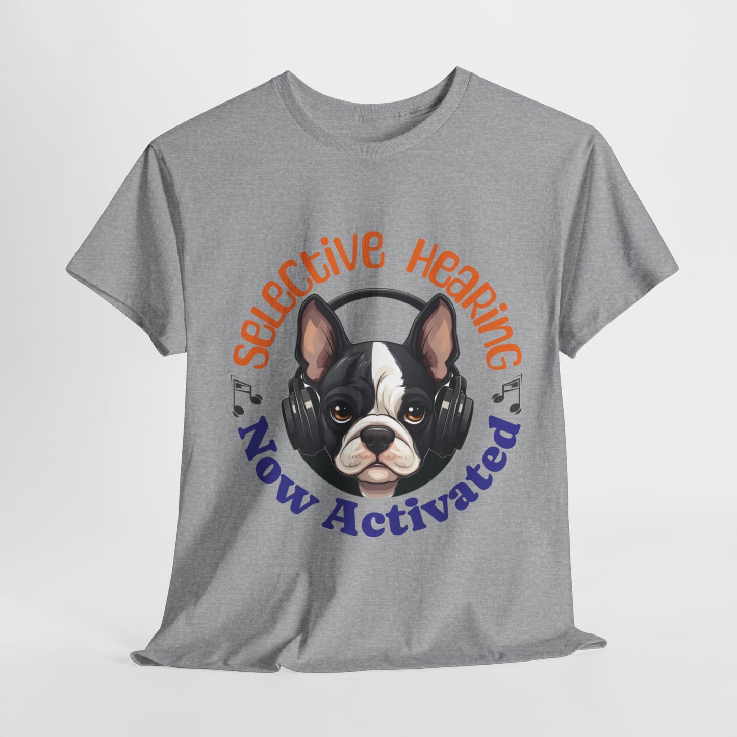 "Selective Hearing Now Activated" Unisex Heavy Cotton Tee