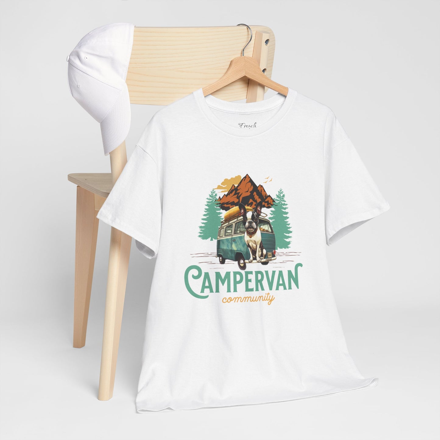 "Campervan Community" French Boston T-Shirt - 100% Cotton